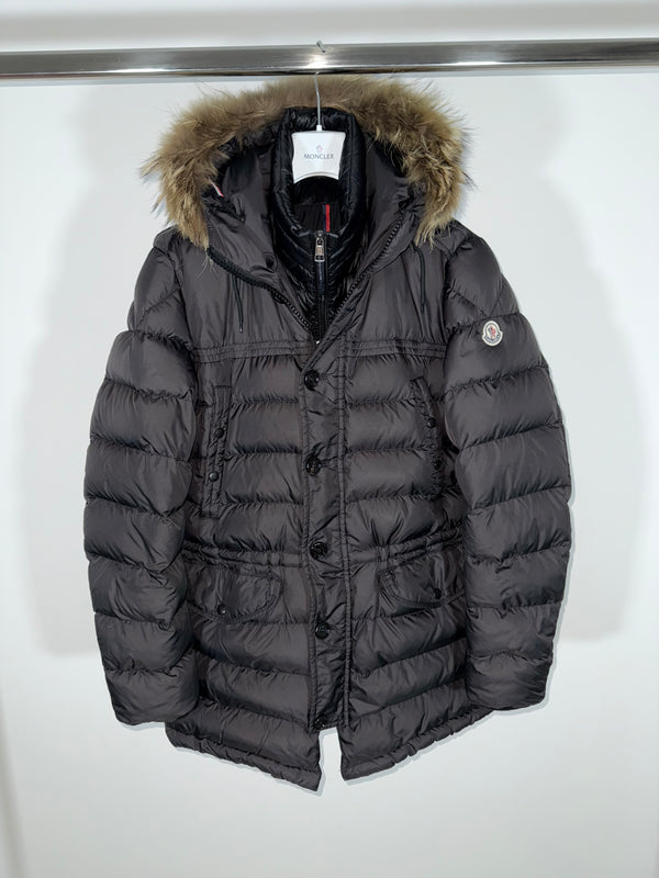 Moncler Rhone Jacket Size 4 Dark Grey